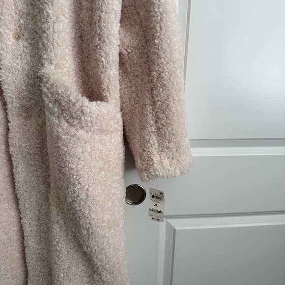 INC Men’s Teddy Faux Shearling Long Coat XL NEW - Picture 4 of 8